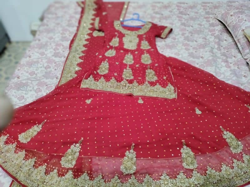 New Bridal Red Sharara 1