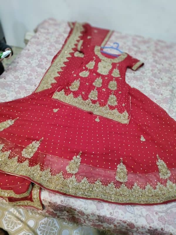 New Bridal Red Sharara 4