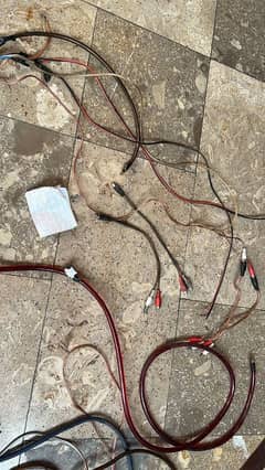 Amplifier and woofer speaker and wiring urgent sell