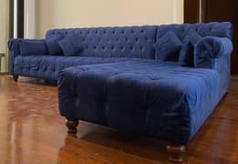 L Shaoed Sofa Set and Additional Setti