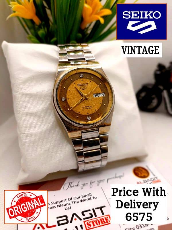 4 ہزار سے لیکر 9 ہزار تک Seiko 5 Automatic Citizen Orient 03161737353 11