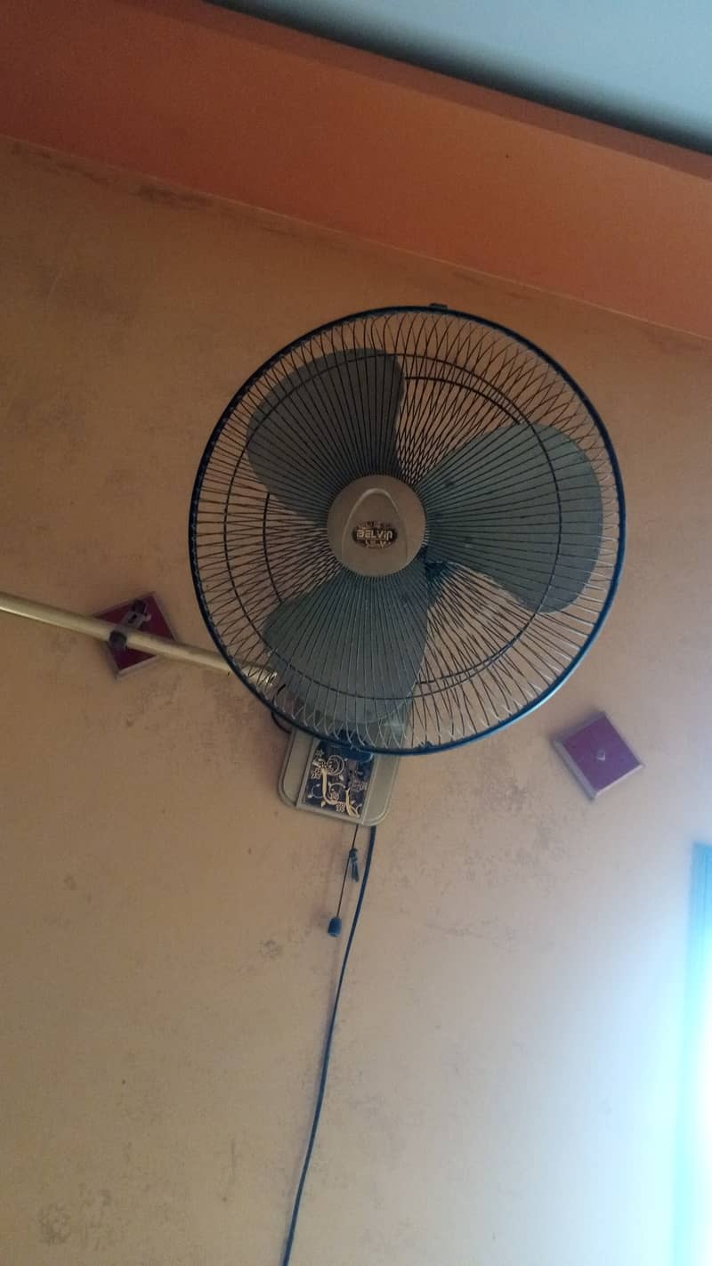 3 SK fans 1 royal fan (4 ceiling fan) and 1 wall fan for sale 0