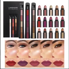 5-in-1 PACK OF Matte Lipstick & Makeup Set – Waterproof Velvet Lip Glo