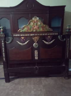 complete bed set with dressing table and side table