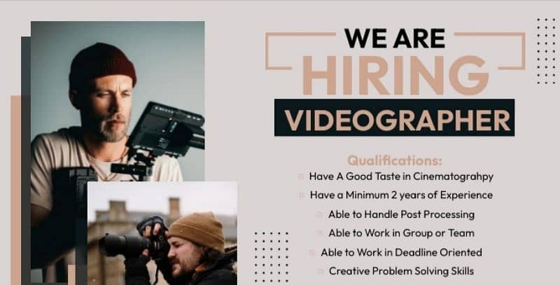 we are Looking for a videographer or photographer 0