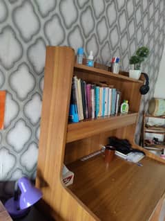 Used Study table with bookshelf.