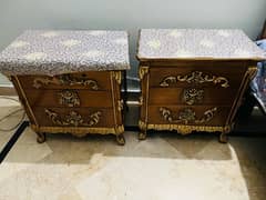 Bed with dressing table