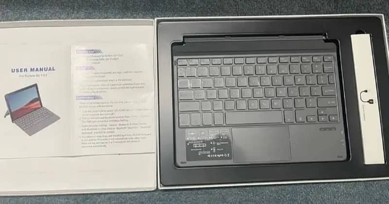 Microsoft Surface Go 4/  3/ 2 / 1 Wireless Bluetooth Keyboard - Grey 3