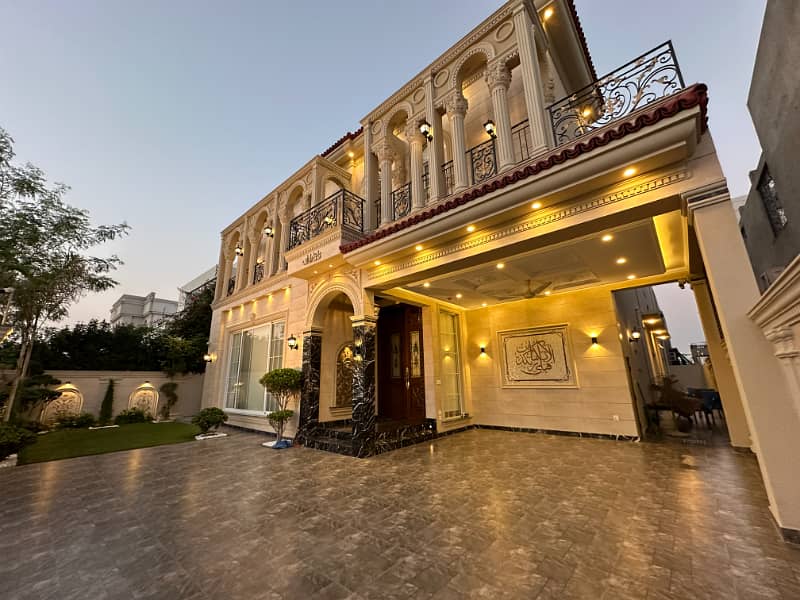 Real Pictures Attached Faisal Rasool Design 01 Kanal Spanish Bungalow Available for Sale Near To DHA Club & Defance Raya 1