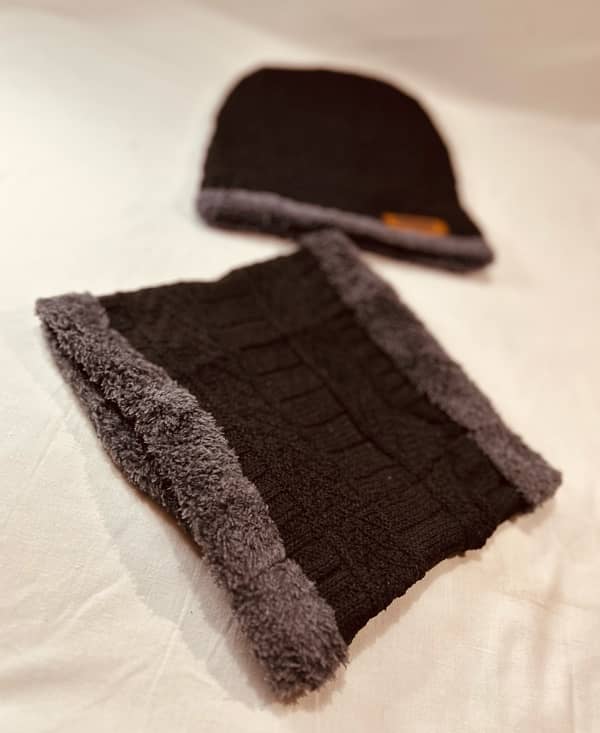 Winter Cap & Neck warmer (wool) [R&S Mart] 2