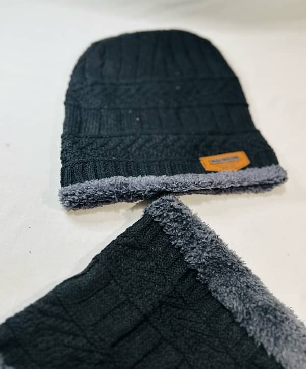 Winter Cap & Neck warmer (wool) [R&S Mart] 6