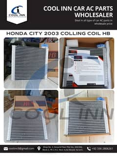 HONDA CITY 2003 COOLING COIL CHINA