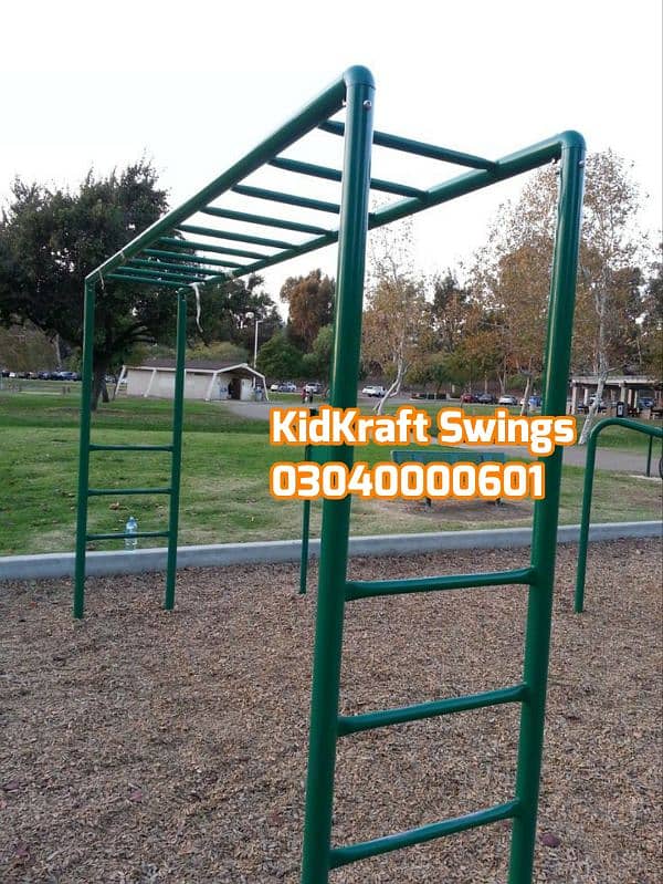 kids Slide/Swings/Kids rides/jhula/Spring rider/jungle gym/gazebo/bar 4