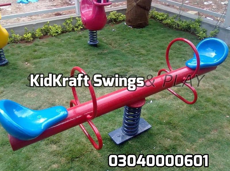 kids Slide/Swings/Kids rides/jhula/Spring rider/jungle gym/gazebo/bar 8