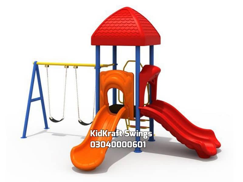 kids Slide/Swings/Kids rides/jhula/Spring rider/jungle gym/gazebo/bar 16