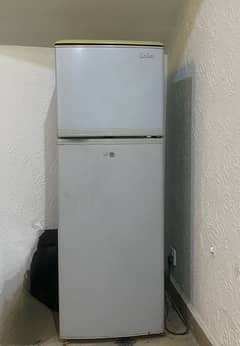 silver fridge