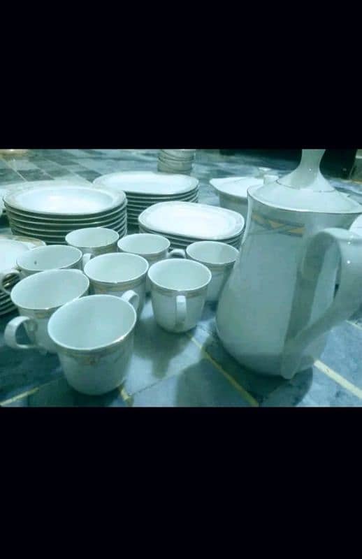 Marble crockery set 6