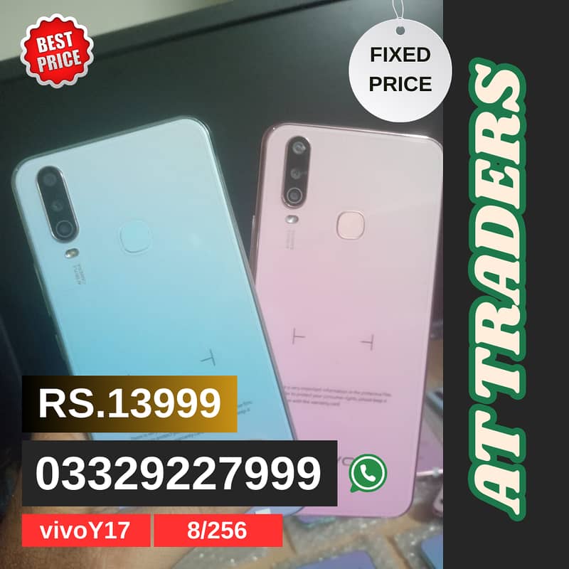 Vivo Y17 8/256, Vivo S1 8/256, Oppo F15 8/256,Oppo F11 8/256 6