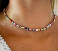 Colorful Beaded Bohemia Choker necklace for women