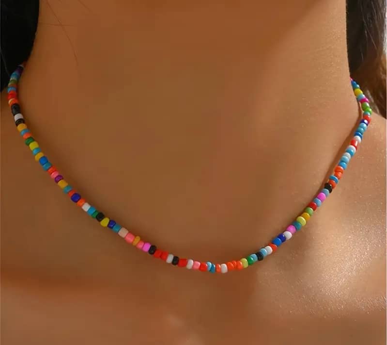 Colorful Beaded Bohemia Choker necklace for women 1