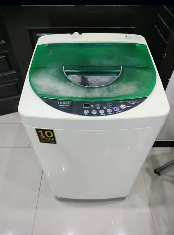 Haier 8.5 KG Only 5 Time Use Fuly Automatic Washng Machine Wid Waranty 0