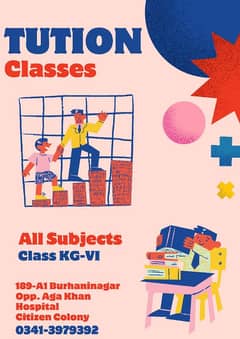 Tution Classes Of All Subjects Available For Classes KG-VIII