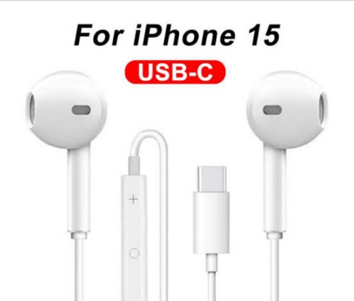 iPhone 15 Type C Pro and Max HandsFree Original IC 0