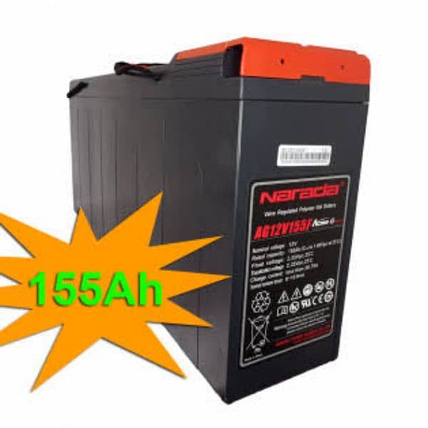 Narada Dry battery 12V 155Ah/ Leoch Dry battery 12V 150Ah 1