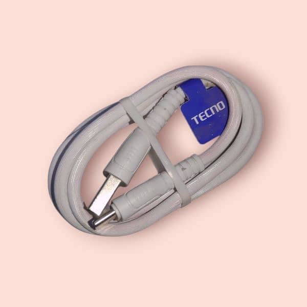 Tecno original fast charging C type data cable 1