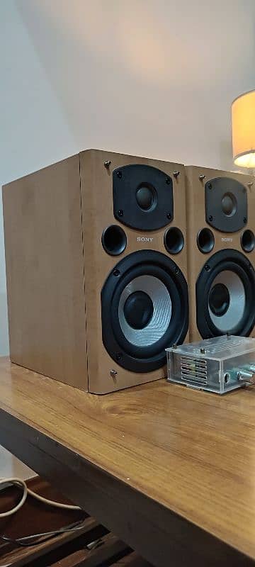 Sony bookshelf speakers with amplifier 1