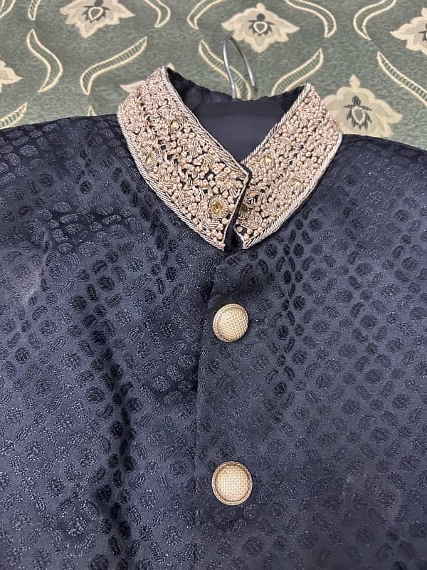 sherwani with qula and khussa 2