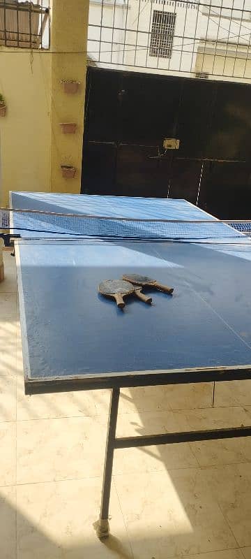 TABLE TENNIS WITH NET AND RACKETS 0