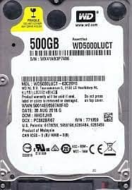 500Gb Laptop HDD 1