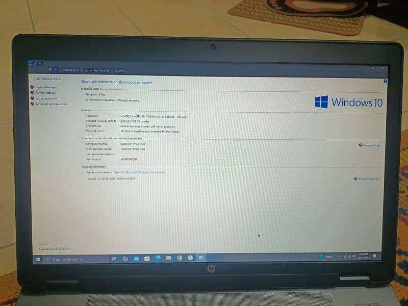 hp laptop core i7 4th generation all ok 3