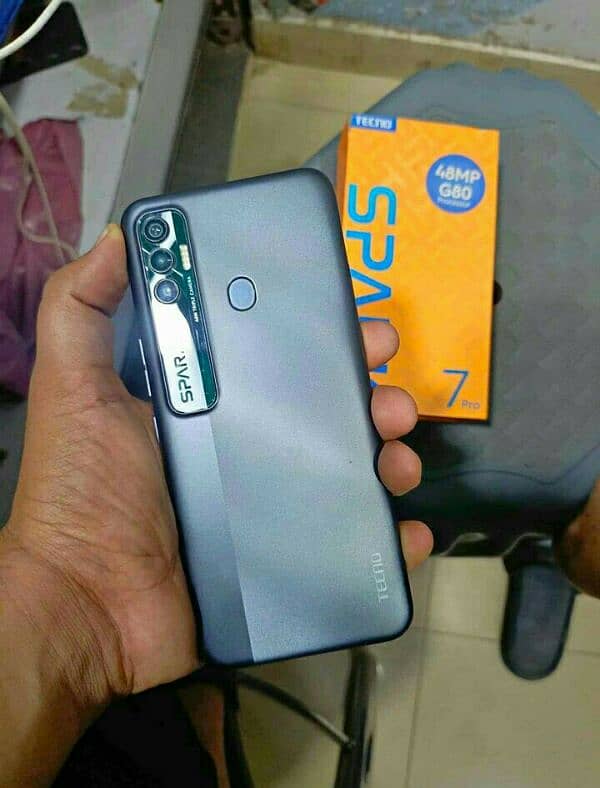 tecno spark 7 pro 4 64 hai box k sat all ok 1