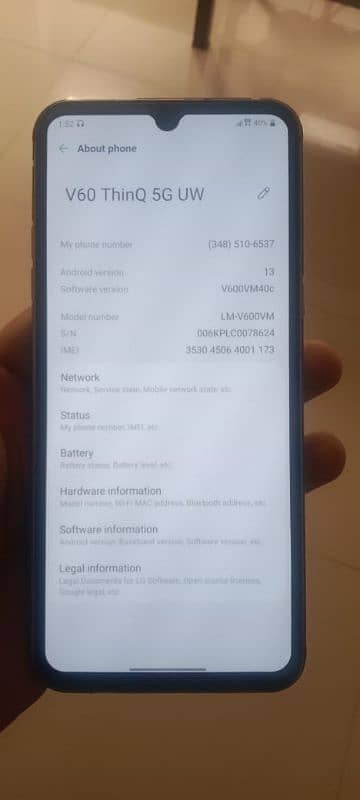 LG v60 thinq 5g 2