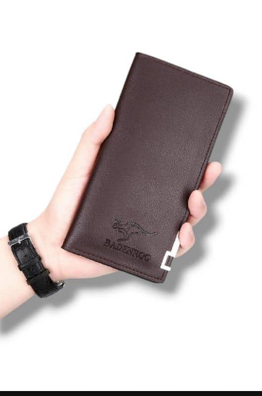 stylish men's synthetic leather wallet. . home delivery services free 0