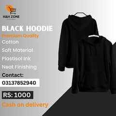 men's cotton fleece hoodie