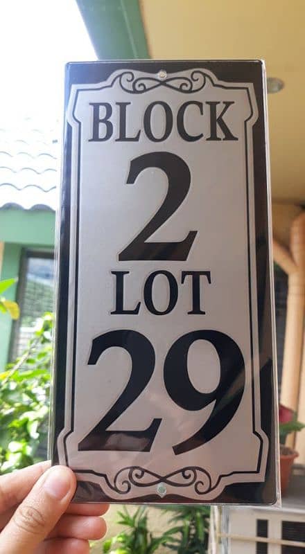 House number plates available! 2