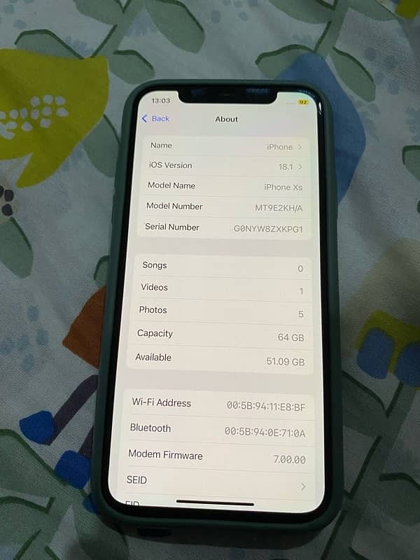 iphone xs pta approve 64gb 4