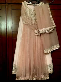 Nikkah / walima dress in small size peach color