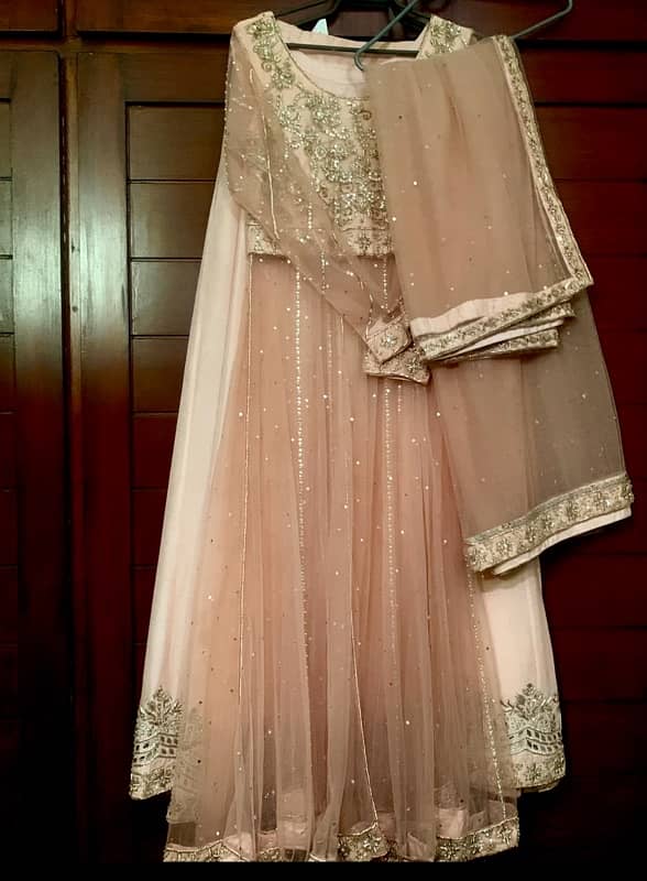 Nikkah / walima dress in small size peach color 0