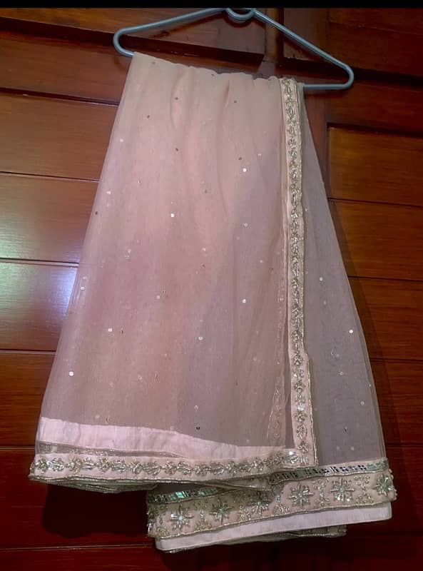 Nikkah / walima dress in small size peach color 1