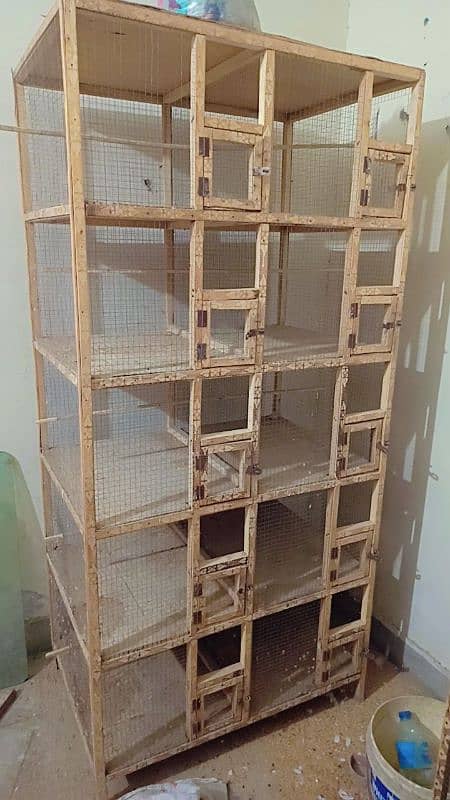 10 Portion Wooden Cage 0