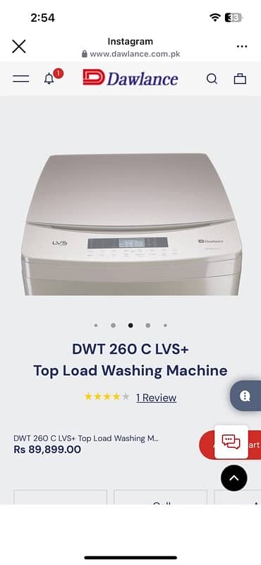 Dawlance dwt 260 c lvs fully automatic washing machine 5