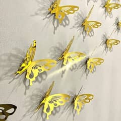 6 pieces Acrylic Mirror Butterflies