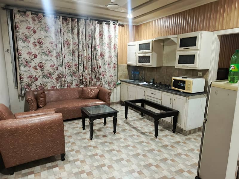 1 bed full furnished apartment available for rent in civic center phase 4 bahira town 3