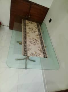 Glass Dining table for sale  12,000/Rs