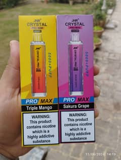 JNR Crystal pro Max 5,000 Puffs Disposable pod