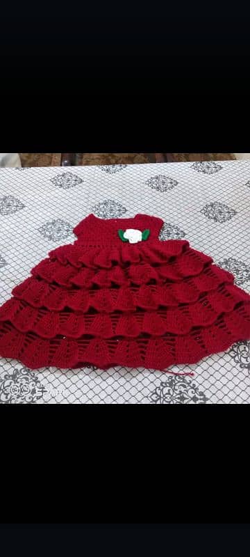 crochet baby girls frock 3